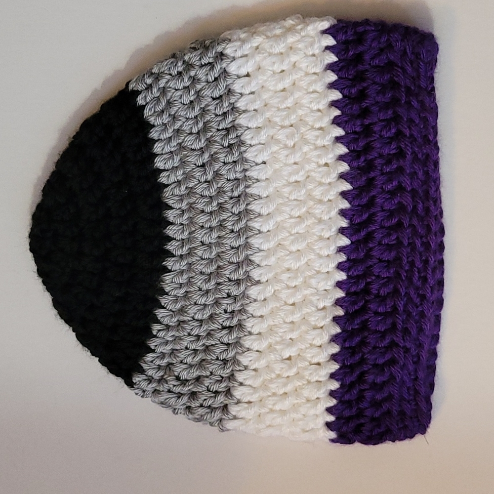 Lgbt Asexual Pride Soft Simple Basic Crocheted Be… - image 1